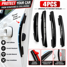 4pcs Universal Car Door Edge Guard Strip Anti-collision Scratch Protector Trim 4pcs Universal Car Door Edge Guard Strip Anti-collision Scratch Protector Trim