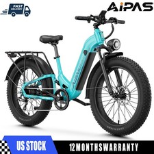 1800W 48V/17.5AH Electric Bike 26" Fat Tire Ebike Bicycle for Adults Disc Brake.