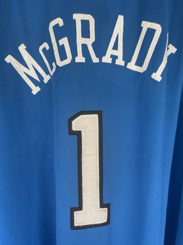 100% Authentic Reebok Orlando Magic Tracy McGrady # 1 White Star Jersey SZ 60 - Picture 2 of 7