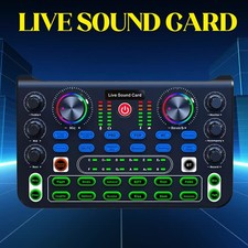 Sound Mixer Microphone Voice Changer For Broadcast Live Streaming Effect PC KTvy