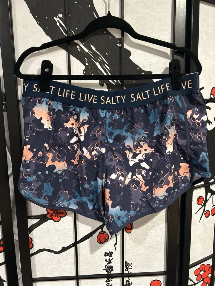 Salt Life AquaTrunks para mujer azul vivo salado talla XL NUEVO CON ETIQUETAS Foto 3 de 4