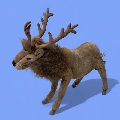 HANSA Plush Reindeer Deer 15'' 6189 Portraits of Nature Realistic Animal