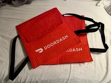 2 DOORDASH PIZZA DELIVERY BAGS BRAND NEW 19x19x5 Holds Up To 4 Medium