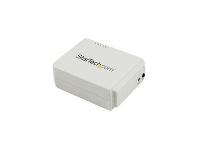 StarTech.com 1 Port USB Wireless N Network Print Server with 10/100 Mbps Etherne