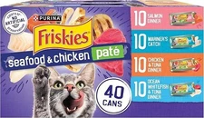 Purina Friskies Seafood & Chicken Pate Wet Cat Food, 40 x 5.5 oz Favorites ✅