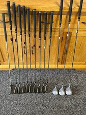 Warrior Pro Golf Full Club Set 13 Clubs Regular Flex Steel Shafts Silver/Black
