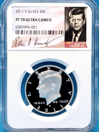 2011-S Kennedy Half Dollar Silver 50c NGC PF 70 Ultra Cameo - Kennedy Signature