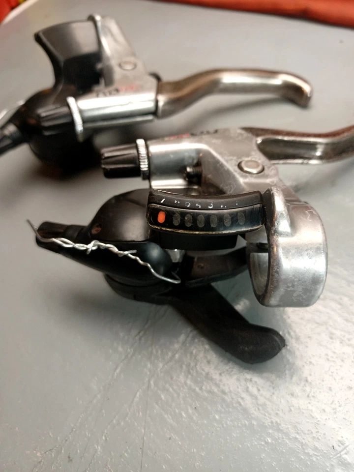 Vintage Shimano STX RC ST-MC33 Shifter Brake Set 3x7 Speed Working Vintage MTB - Image 3 of 4