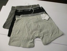 Calvin Klein boys cotton stretch boxer briefs 3 pair size XL 16/18