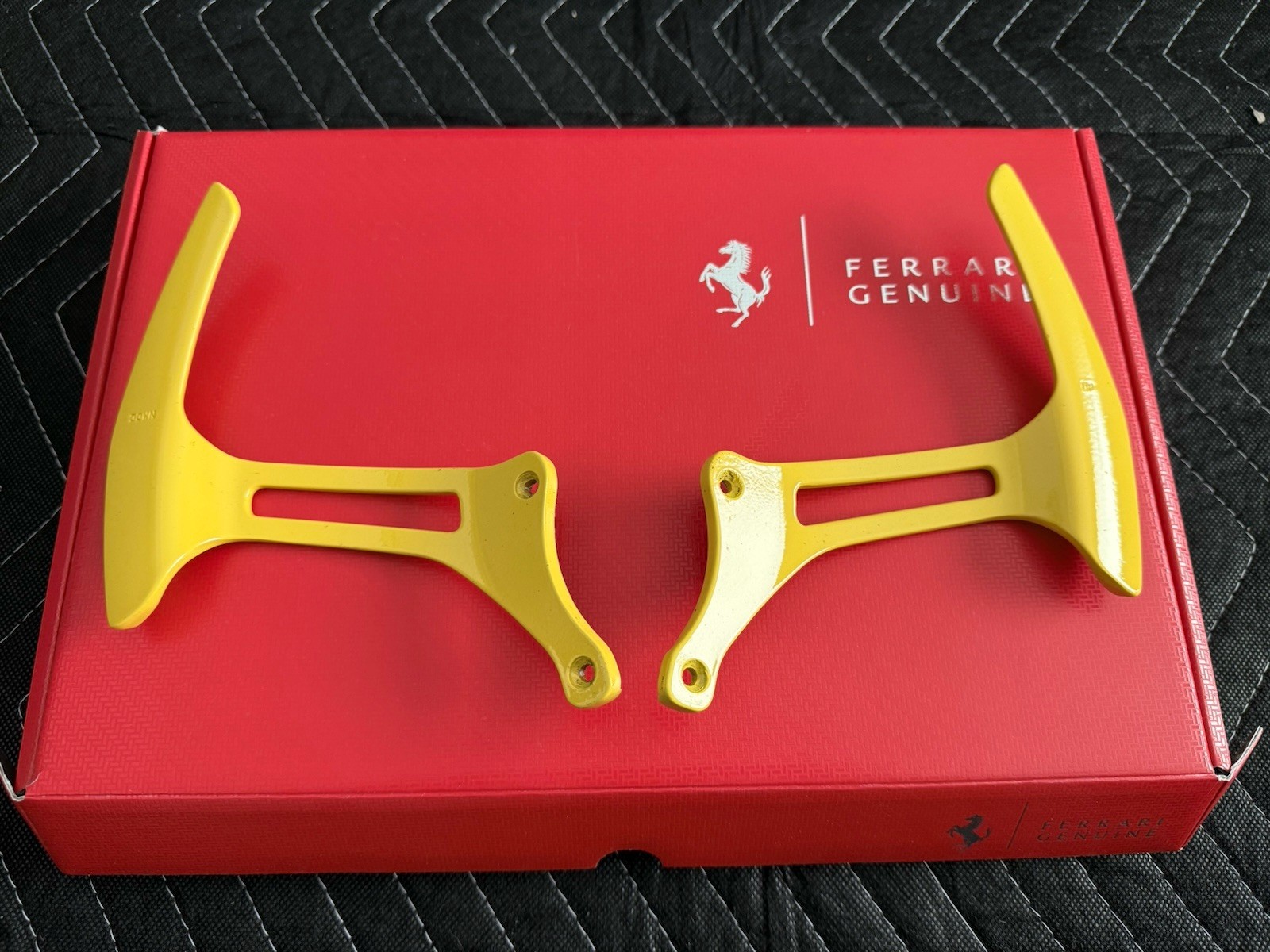 OEM Genuine Ferrari F12 Paddle Shifter Used Painted Yellow - Part #263763