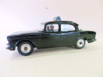 DINKY 256 HUMBER HAWK POLIZEIAUTO, SCHWARZ. GUT. VINTAGE. ORIGINAL