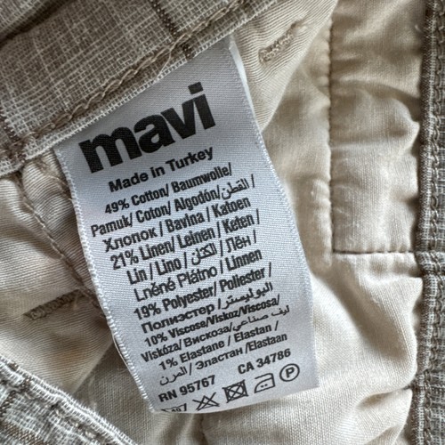 Mavi Nate Nate 7" Inseam Shorts Beige Brown Checked Shorts - Picture 4 of 18