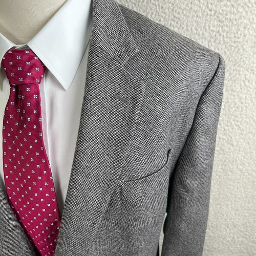 Stafford Mens 52R Merino Wool Classic Fit Gray Sport Coat - Picture 3 of 15