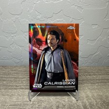 2024 Topps Chrome Star Wars Lando Calrissian Mustafar Lava Refractor /10 106