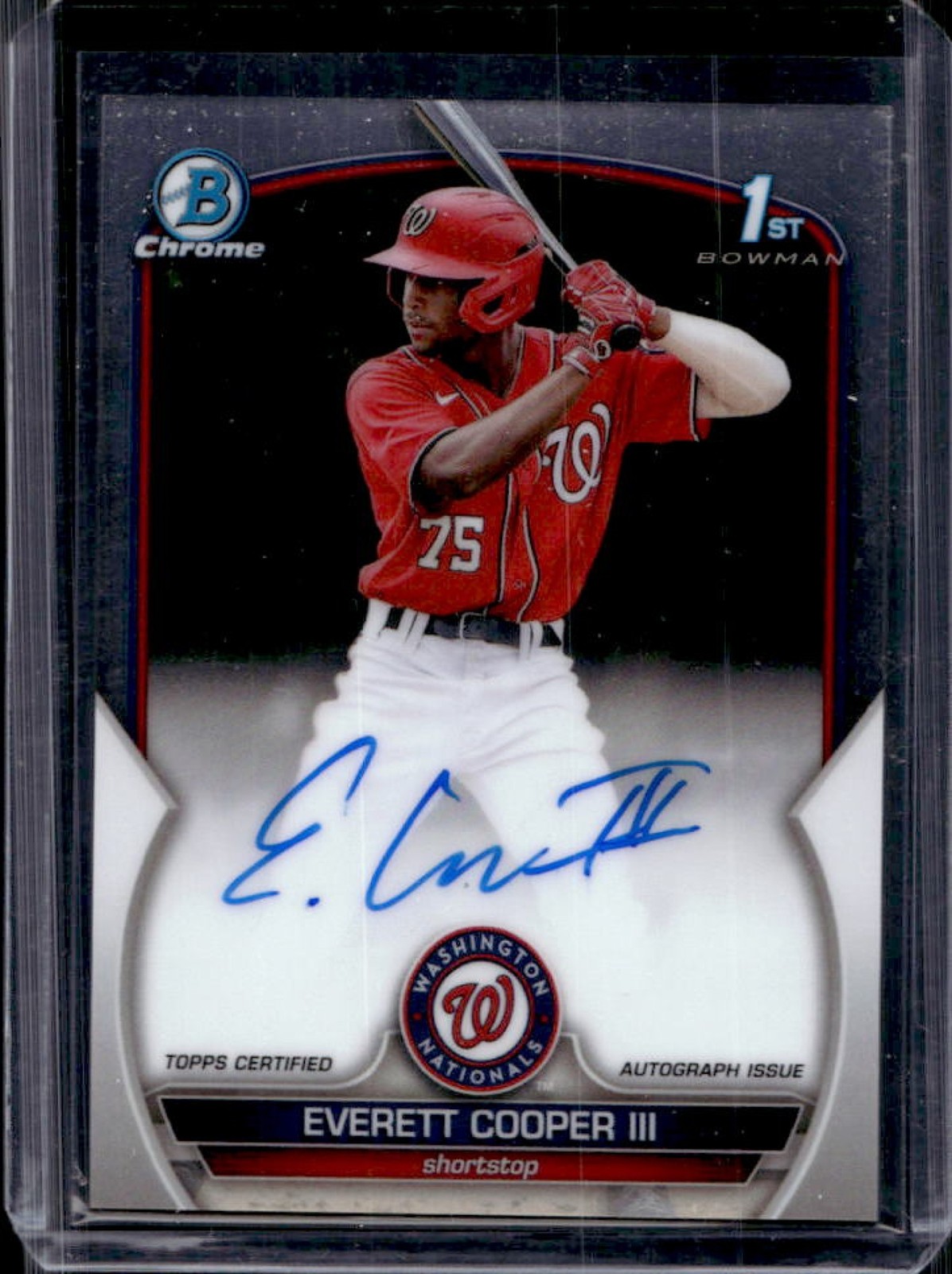 2023 Bowman Chrome Everett Cooper III Auto 1st #CPA-EC Nationals