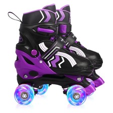 Kids Roller Skates for Boys and Girls Adjustable Skate with All Light up Whee...