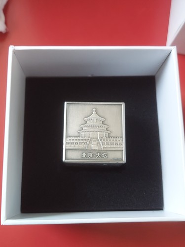 2019 Cina - Cubo commemorativo Panda in argento 150° anniversario 20 oz. - Foto 9 di 20