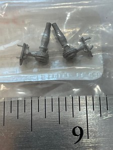 2 metal wall candles lamps Vintage New for miniature dollhouse  1/4" DIY