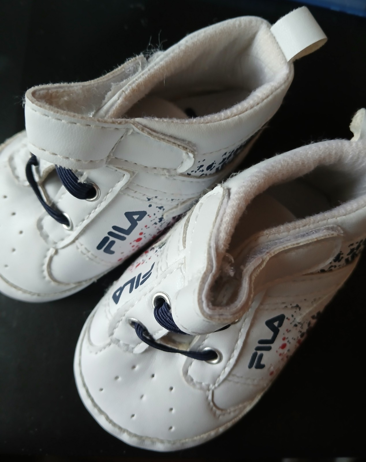 PONY FILA Sneakers Culla Neonato Scarpe Neonato Morbide Taglia 6 9 Mesi.