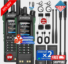 Digital Handheld Radio Scanner Fire Police VHF FM EMS Ham 2 Way Transceiver 2 PC