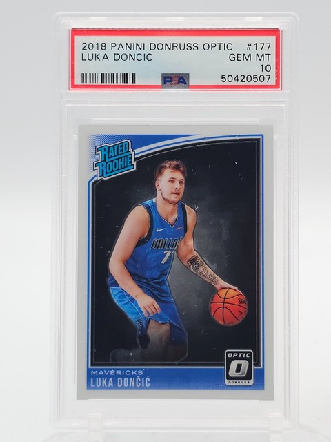 Luka Doncic 2018-19 Donruss Optic Rated Rookie RC #177 Mavericks PSA 10 Q1387