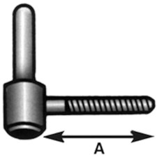 Cardini verniciati ad avvitare