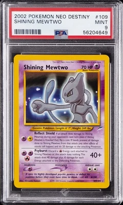 2002 POKEMON NEO DESTINY #109 SHINING MEWTWO PSA 9