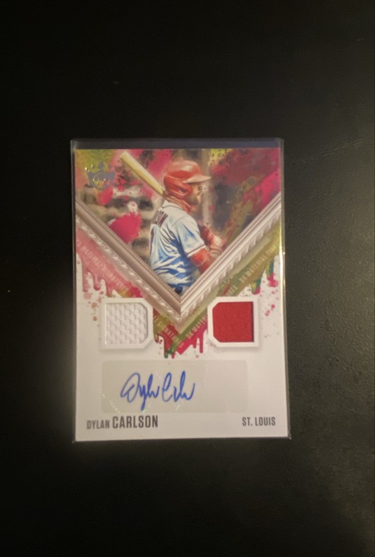 2021 Panini Diamond Kings -Material Sig Dylan Carlson #DKMS-DC AU, MEM, RC