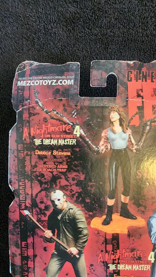 Mezco Cinema of Fear серия 4, набор из 3 Джейсона, Фредди и Дебби (MISB) - Изображение 4 из 4