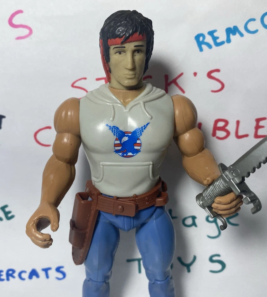 Figura de colección Fire Power Rambo TFOF COLECO serie 1 1985 1986 con arma H8 948O Foto 2 de 4