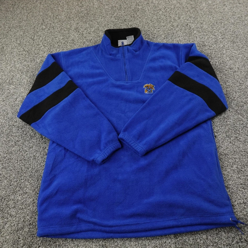 VTG Kentucky Wildcats Sweater Mens L Blue Pullover Fleece NCAA Basketball UK 90s - Image 2 of 4