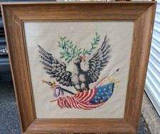 Needle Point 25" X 23" Framed