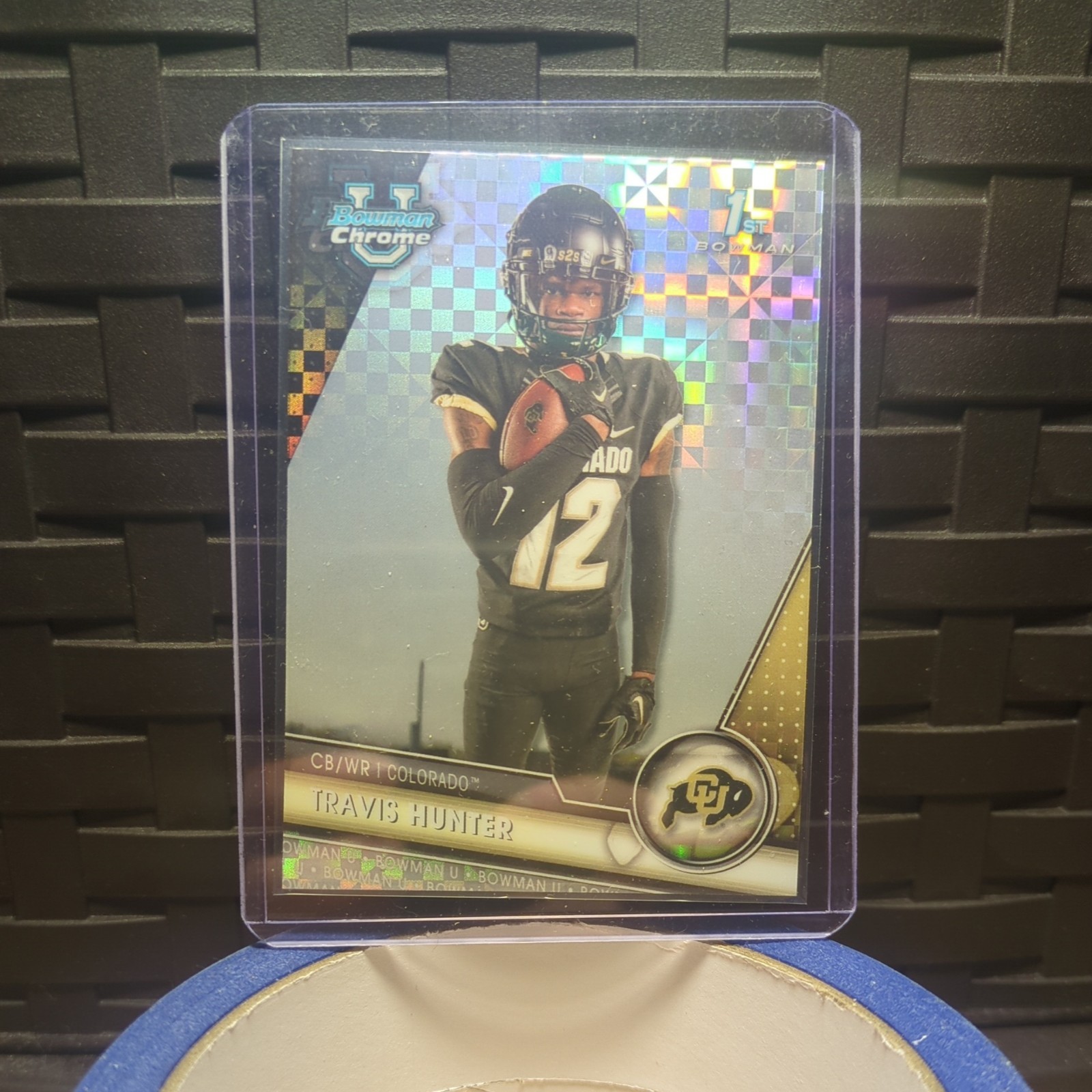 2023 Bowman University Chrome Travis Hunter #36 X-Fractor 1st Bowman