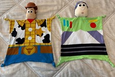 Little Sleepies Disney Toy Story Woody And Buzz Lovey VGUC