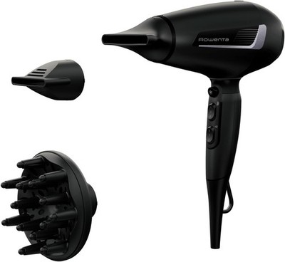 Rowenta Pro Expert Haartrockner, 2100 Watt Pro AC Motor, inkl. Zubehör, schwarz