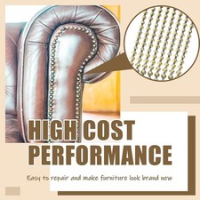 32.8ft Upholstery Tack Strip 11mm Brass Decorative Nailhead Trim for Furniture