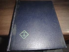 stock book 16 double pages dark bblue  small book