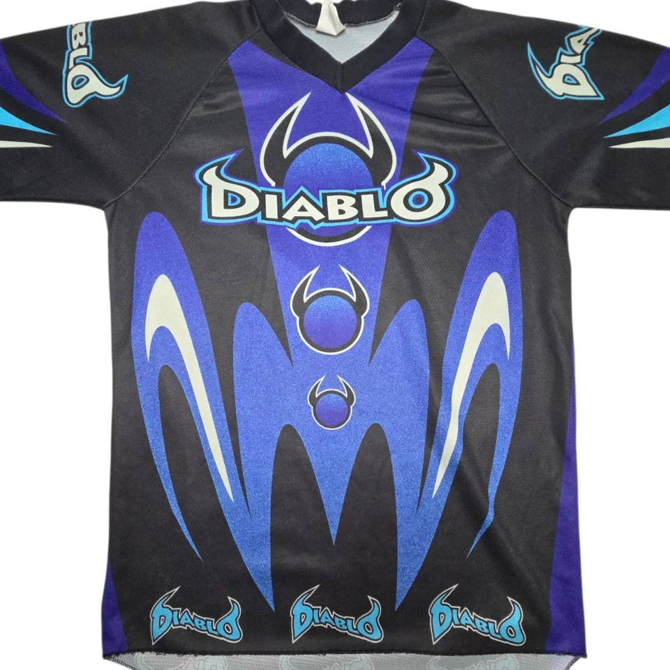 Camiseta Tribal Diablo Paintball Motor Cross Racing Años 90 De Colección Y2K Para Hombre TALLA L Foto 2 de 4