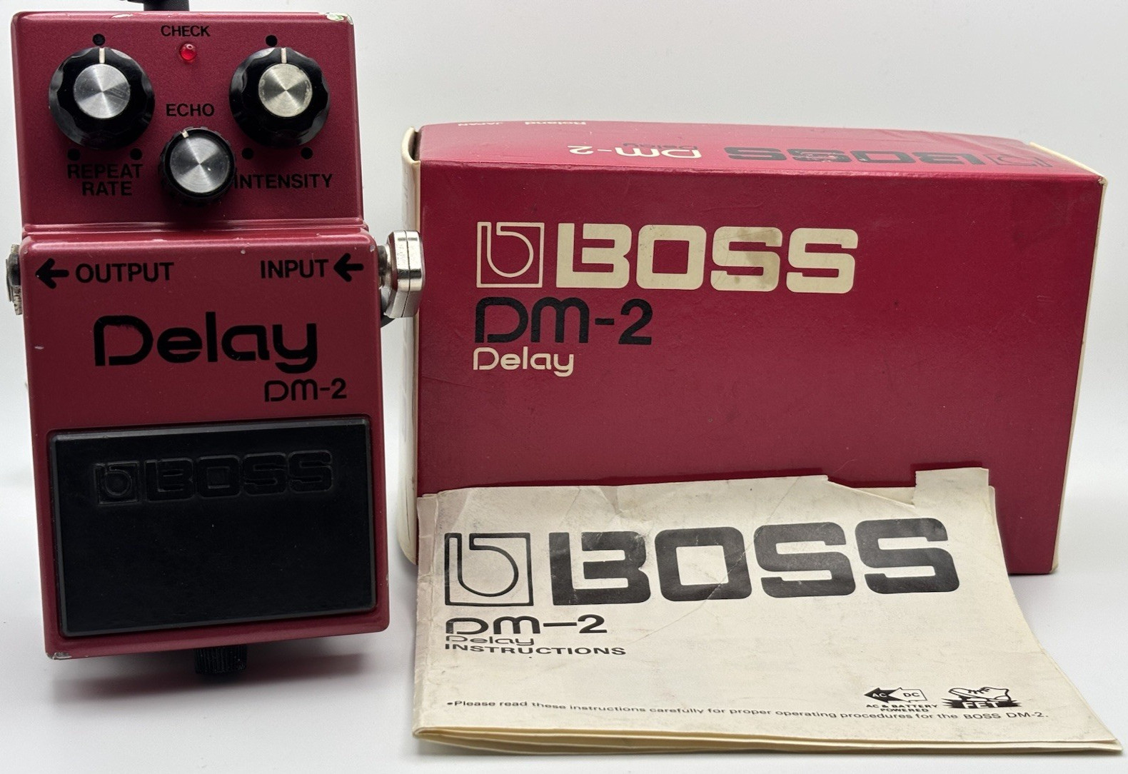 🔥Vintage Boss DM-2 Black Label Made In Japan Analog Delay With Original Box🔥