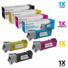 For Xerox WorkCentre 6500 Set of 4 Toners  Black/Cyan/Magenta/Yellow 