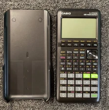 Lot of 2! Casio FX-9750GIII Graphing Calculator Python & Natural Text, Used, A1
