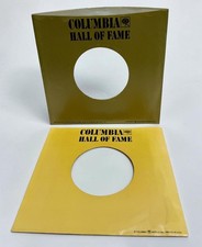 Columbia Record Company Paper Sleeve Lot 45 RPM Vinyl Hall of Fame Gold Glossy