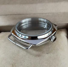 45mm polishing 316L Stainless steel Watch case for ETA 6497 ETA 8498 ST 3600/21