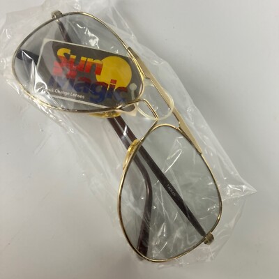 vintage eyewear 70s 80s ゴールド