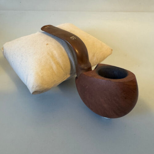 Vtg GIGI Collection Pipe Smooth Vest Pocket Smoking Tobacco Bent Curved Italy - 第 1/11 張圖片
