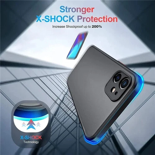 Case for iPhone 16 Pro Max 15 14 13 11 12 7 8 XR Matte Colours Shockproof Cover - Picture 11 of 21
