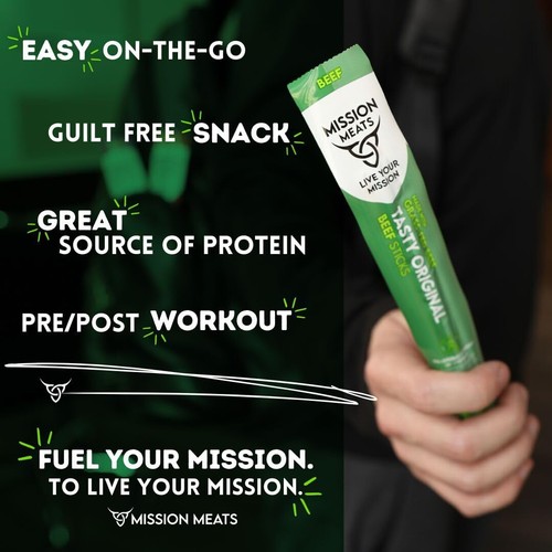 Mission Meats Grass Fed Beef Sticks – Sugar Free Beef Sticks Gluten Free Whol... - Picture 5 of 9