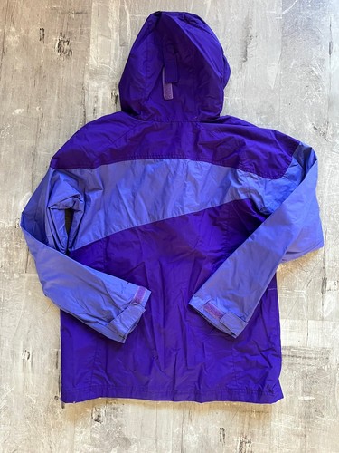 COLUMBIA Girl's Hooded Omni-Tech Light Weight Jacket in Purple Size Large - Picture 5 of 6