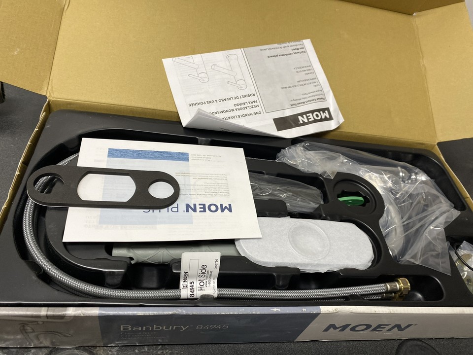 Moen 84945 Banbury Single Handle Single Hole Bathroom Faucet in Chrome