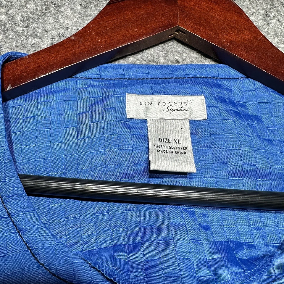 Chaqueta para mujer Kim Roger talla XL azul con botones Foto 2 de 4